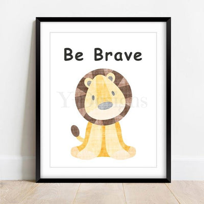 Parchment Lion - Be Brave Fine Art