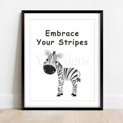 Parchment Zebra - Embrace Your Stripes Fine Art