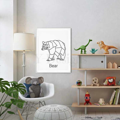 Geometric Bear Fine Art