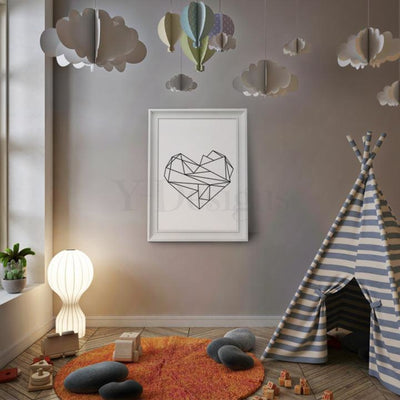 Geometric Heart Fine Art