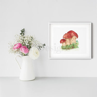 Watercolor Mushroom 9 Fine Art