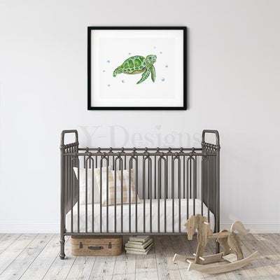 Watercolor Turtle Fine Art